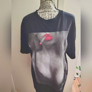 Black Graphic Women's Top